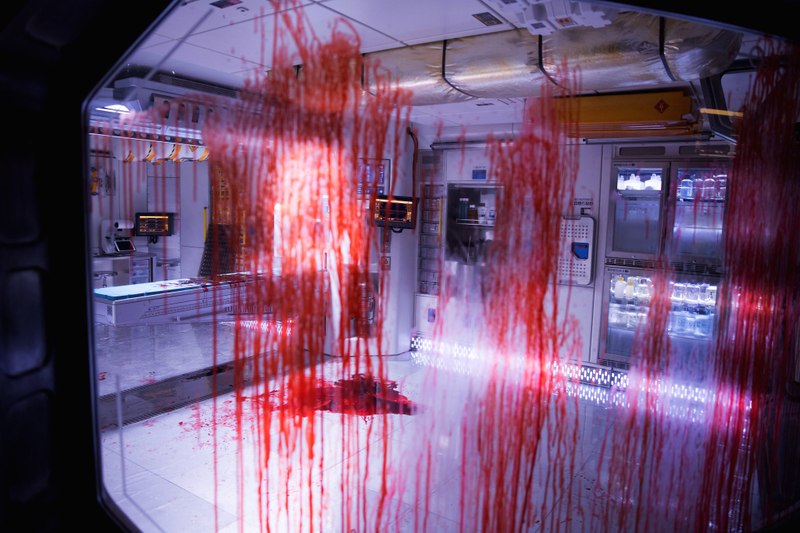 This is the medical room after the neomorph hatches (Image: Alien: Covenant, Fox)